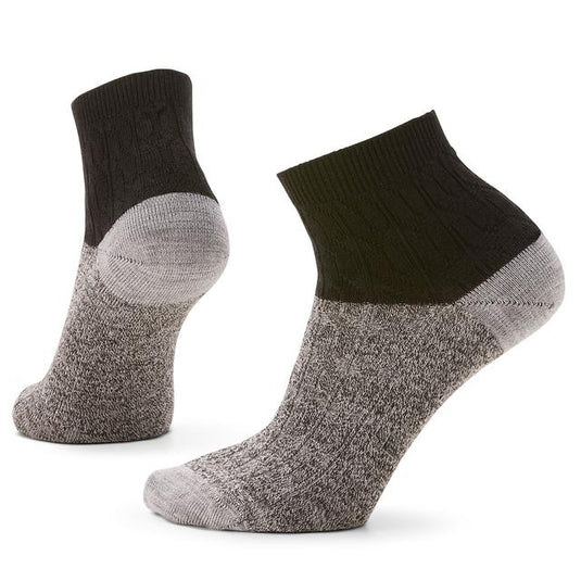 Dark Slate Gray Unisex Everyday Cable Ankle Socks
