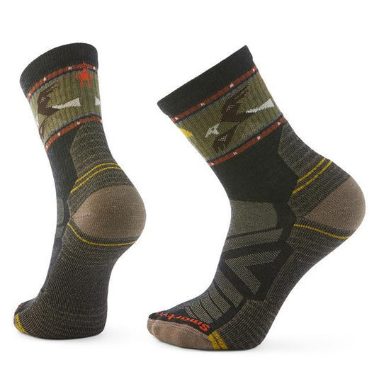 Dark Slate Gray Unisex Hike Soaring Mid Crew Socks