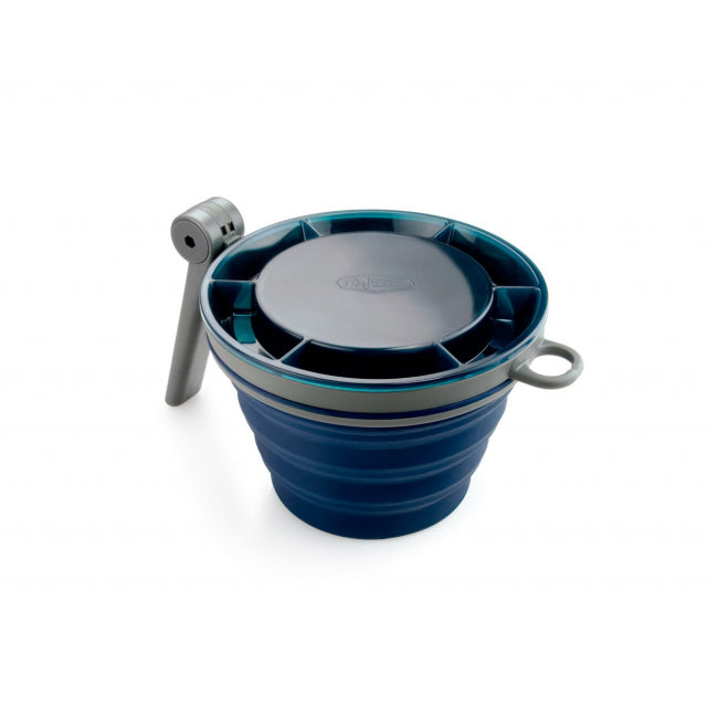 Dark Slate Gray Collapsible Fairshare Mug- Blue