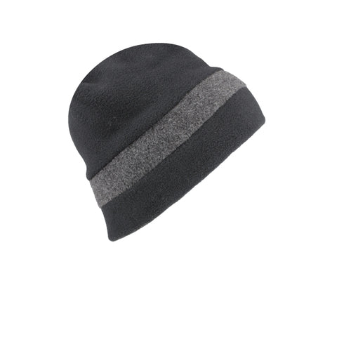 Dark Slate Gray Fleece Stripe Hat