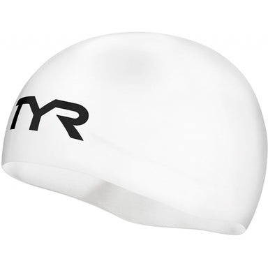 White Smoke Adult Competitor Racing Swim Cap