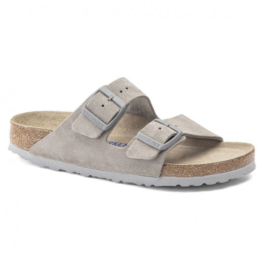 Dark Gray Arizona Soft Footbed Suede Leather