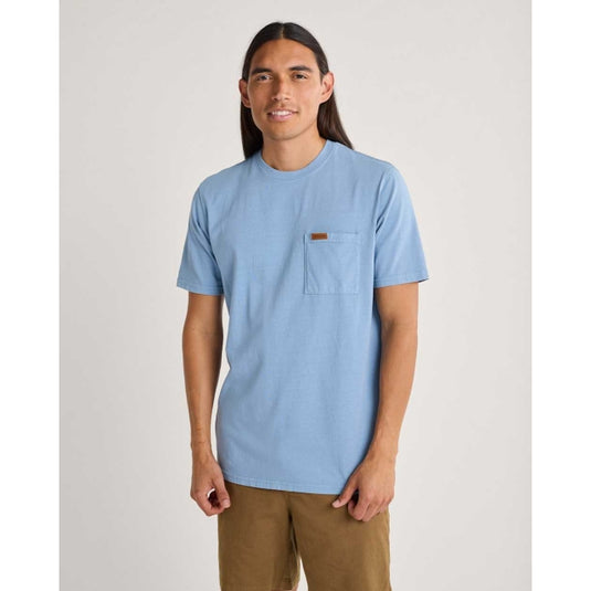 Light Gray Men's Short-Sleeve Deschutes Pocket Tee Shirt