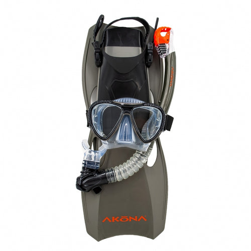 Dark Slate Gray Adult Snorkel Kit