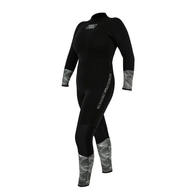 Black Women's SSMC 5mm Back Zip Wetsuit