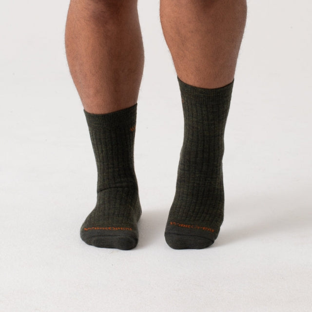 Load image into Gallery viewer, Dark Slate Gray Men&#39;s Solid Cushioned Micro Crew Socks
