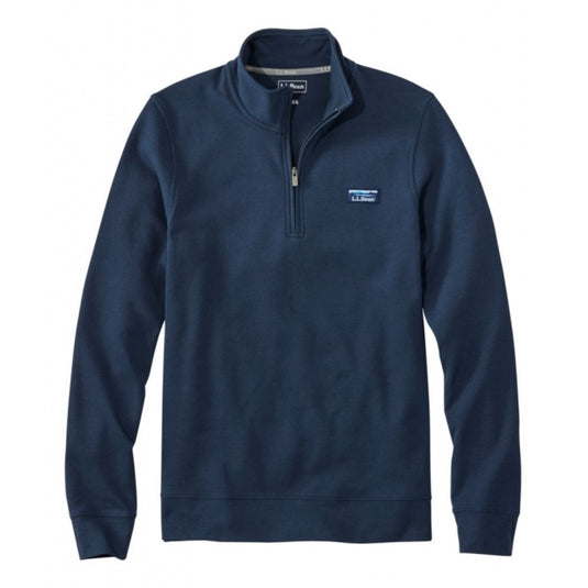 Dark Slate Gray Comfort Stretch Performance Pique Quarter Zip Men's Regular