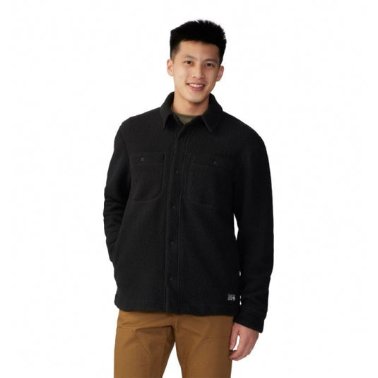 Black Men's HiCamp Fleece Shacket