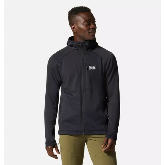 White Smoke Men's Polartec¬Æ Power Grid Full Zip Hoody