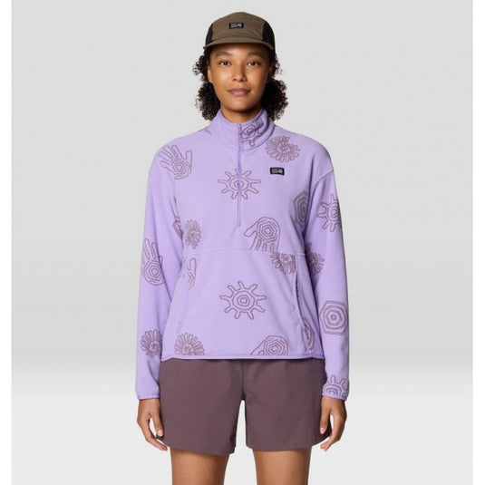 Light Gray Women's Microchill Half Zip