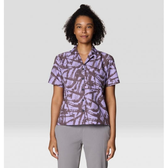 Light Gray Women's Sun Drift Cooling Short Sleeve Shirt