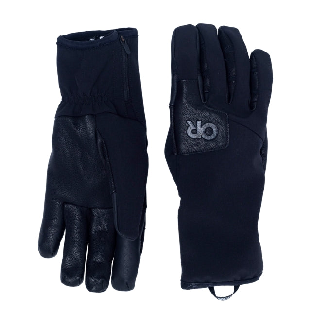 Black Men's Stormtracker Sensor Windbloc Gloves