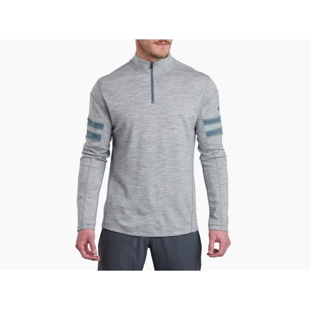 Load image into Gallery viewer, White Smoke Men&#39;s Light Kuhl Team 1/4 Zip
