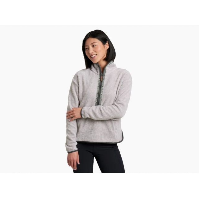 Load image into Gallery viewer, White Smoke Women&#39;s Hygge 1/2 Zip

