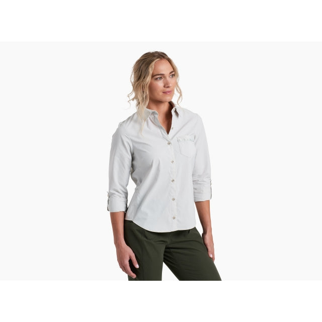 Load image into Gallery viewer, White Smoke Women&#39;s Wander LS

