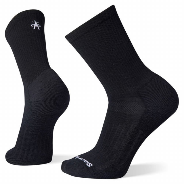 Black Walk Light Cushion Crew Socks