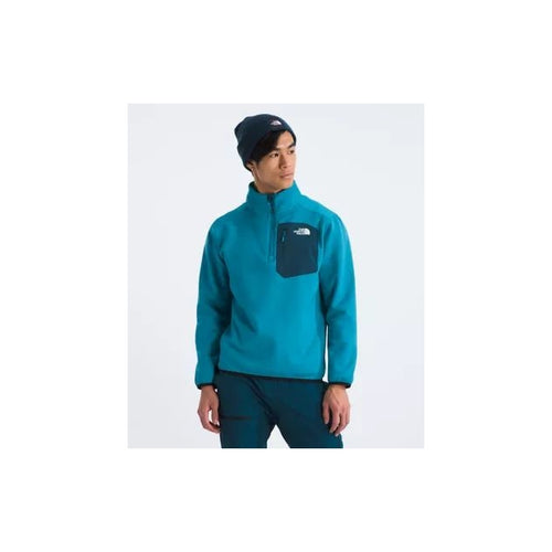 Dark Cyan Men's Crest ¼ Zip