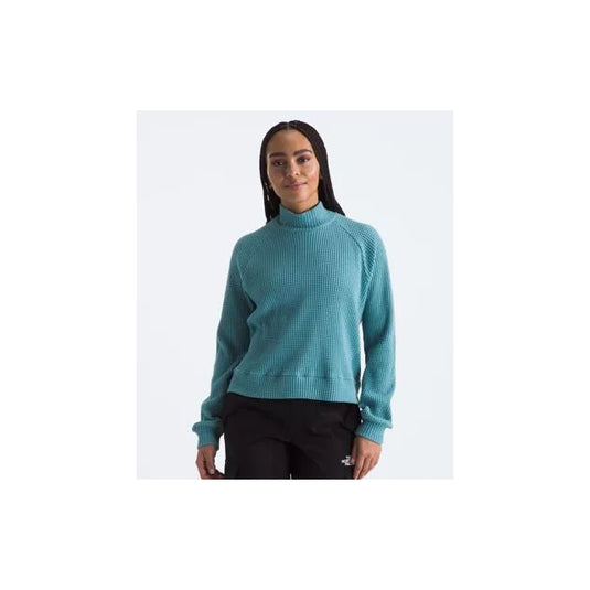 Dark Slate Gray Women's L/S Mock Neck Chabot