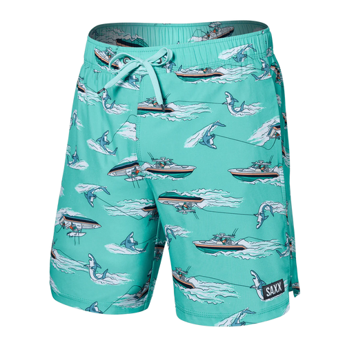 Medium Aquamarine M Saxx Oh Buoy 2N1 Volley Shorts 7