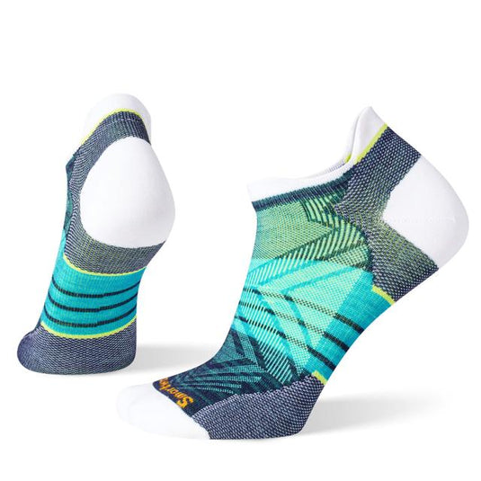 Light Gray Women's Run Zero Cushion Stripe Low Ankle Socks