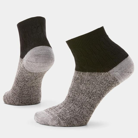 Lavender Unisex Everyday Cable Ankle Socks