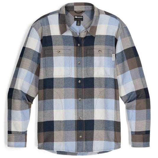 Light Slate Gray Women's Feedback Flannel Twill Shirt