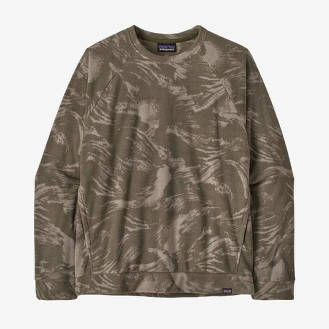 Load image into Gallery viewer, Dark Olive Green Men's Micro D Crewneck

