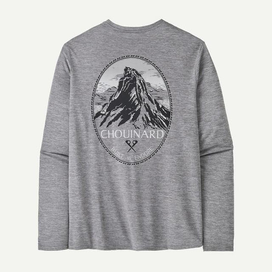 Gray Men's L/S Cap Cool Daily Graphic Shirt - Lands