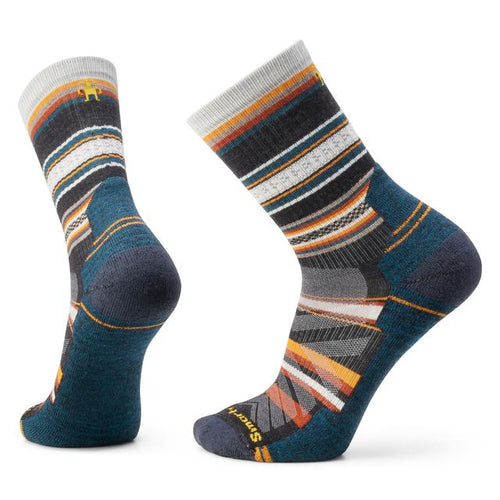 Dark Slate Gray Unisex Hike Panorama Crew Socks