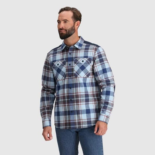 Lavender Men's Wallingford Flannel Shirt Jacket