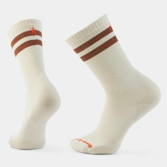 Lavender Unisex Everyday Athletic Striped Crew Socks