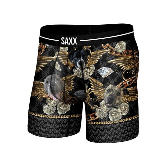 Black Men's Volt Breathable Mesh Boxer Briefs