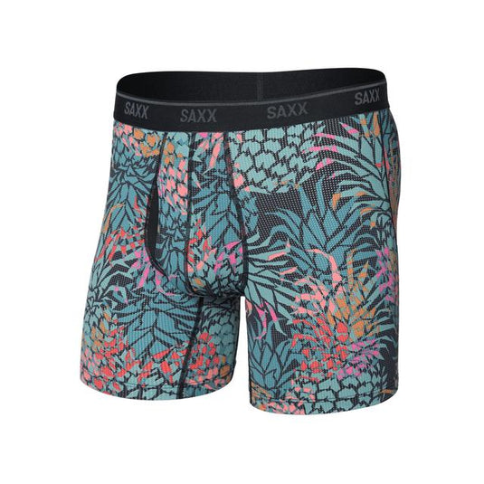 White Smoke Men's Quest Quick-Dry Mesh Boxer Briefs