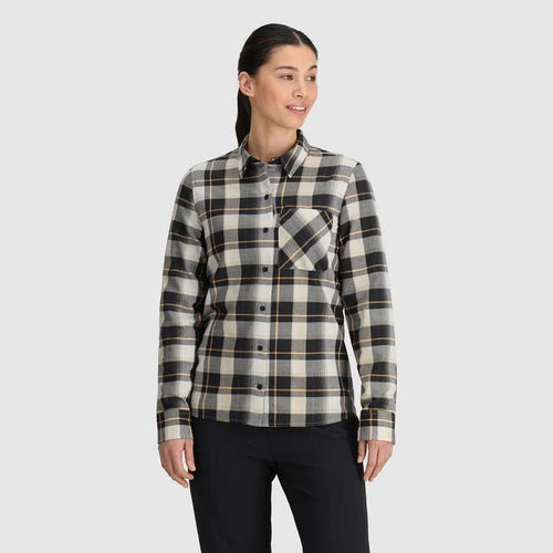 Light Gray Women's Ravenna Flannel Shirt