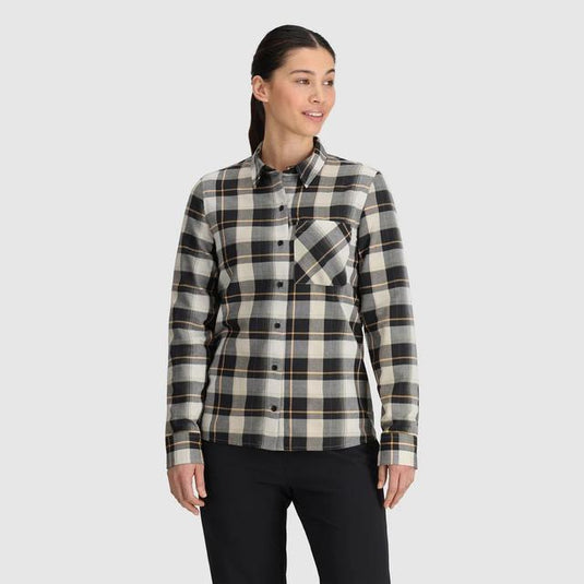 Light Gray Women's Ravenna Flannel Shirt