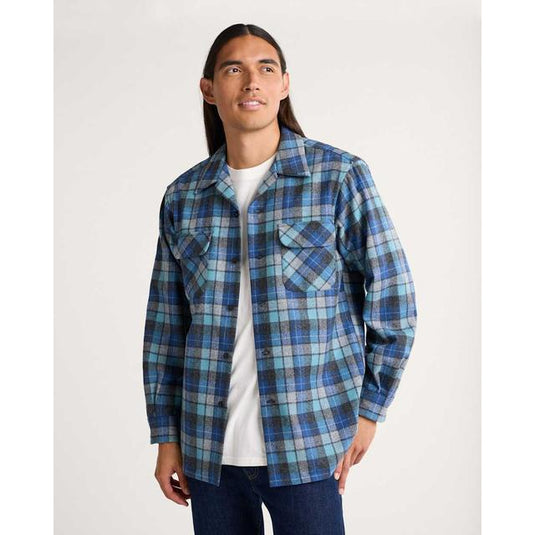 Dark Slate Gray Men's Plaid Board Shirt