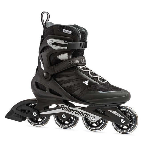 Dark Slate Gray Zetrablade Men's Adult Fitness Inline Skate, Black and Silver