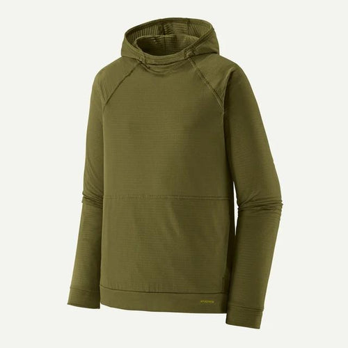 Dark Olive Green Men's Cap Thermal Hoody