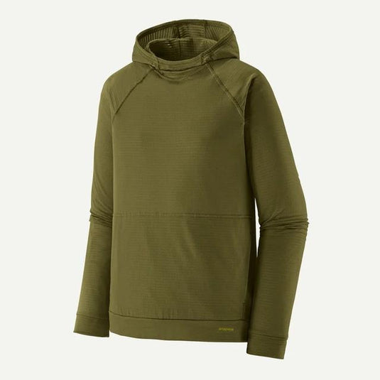 Dark Olive Green Men's Cap Thermal Hoody