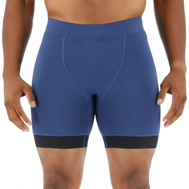 Dark Slate Blue Men's Solid Jammer Swimsuit