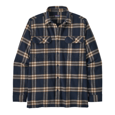 Dark Slate Gray Men's L/S Organic Cotton MW Fjord Flannel Shirt