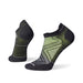 Dark Slate Gray Run Zero Cushion Low Ankle Socks