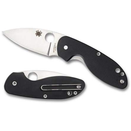 Dark Slate Gray Spyderco Efficient G-10 Black Plainedge