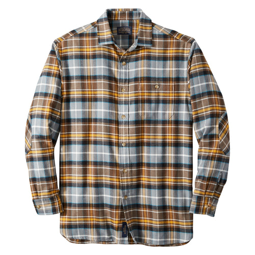 Dim Gray Mens Cascade L/S Flannel