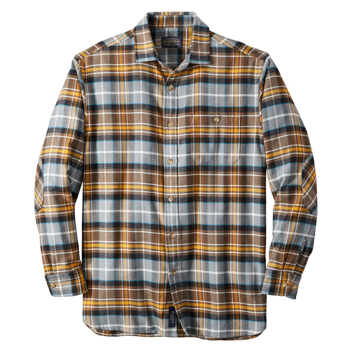 Dim Gray Mens Cascade L/S Flannel